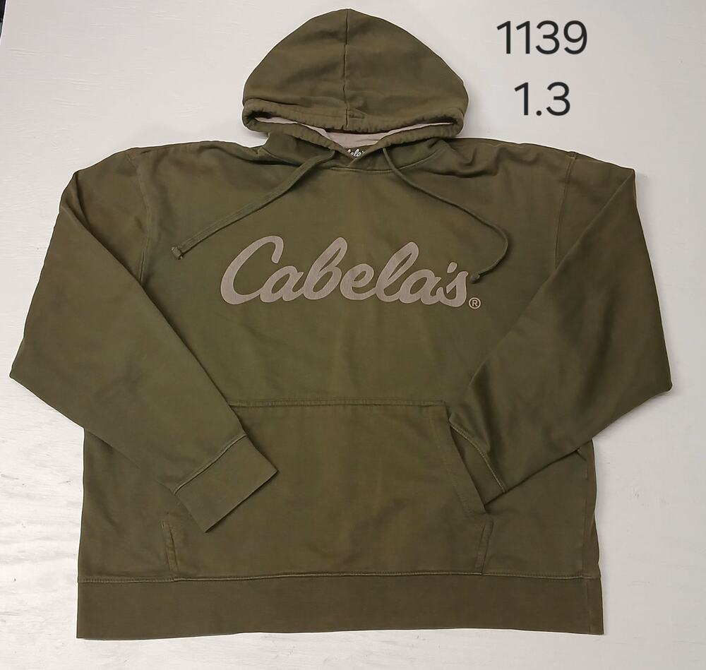 Cabelas (2XL) Olive Green Pullover Pocket Hoodie